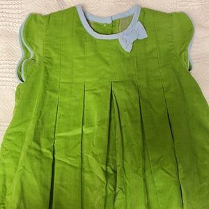 Girls 2t green cord dress